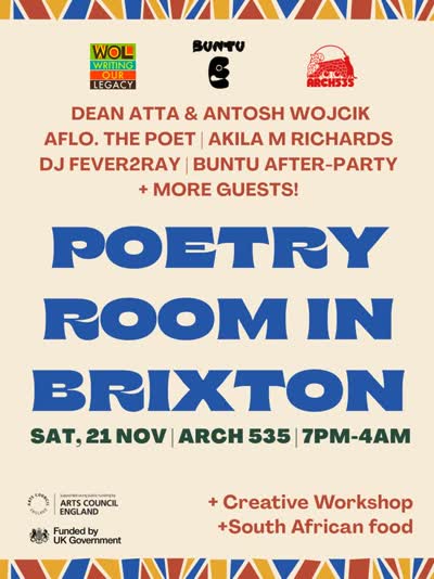 Poetry Room night at Brixton