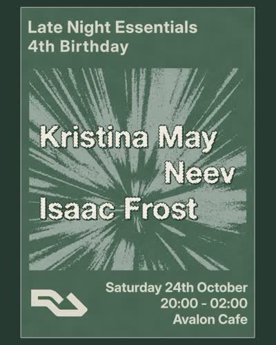 Late Night Essentials 4th Birthday 🎂 ~ 24/10