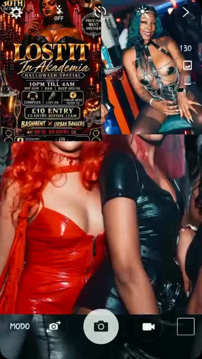Lost it in Akademia Friday 30th October Halloween dress up special