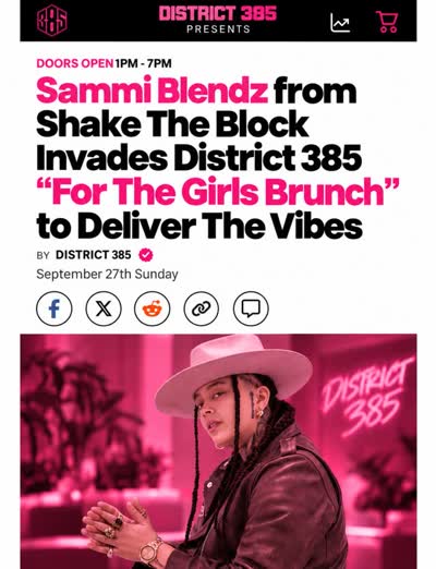 FOR THE GIRLS BRUNCH IS TAKING OVER DISTRICT 385!