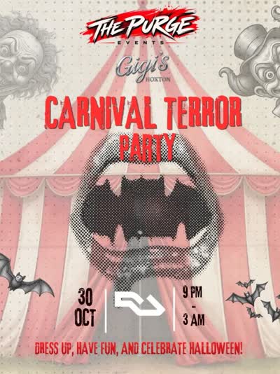 CARNIVAL TERROR IS COMING TO GIGI’S