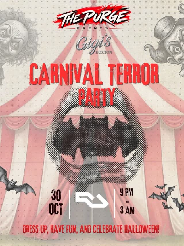 CARNIVAL TERROR IS COMING TO GIGI’S