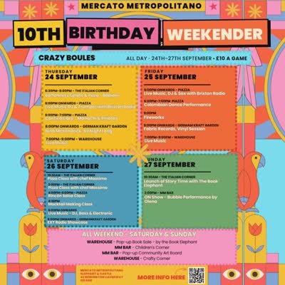 Mercato Metropolitano’s 10th Birthday Weekender
