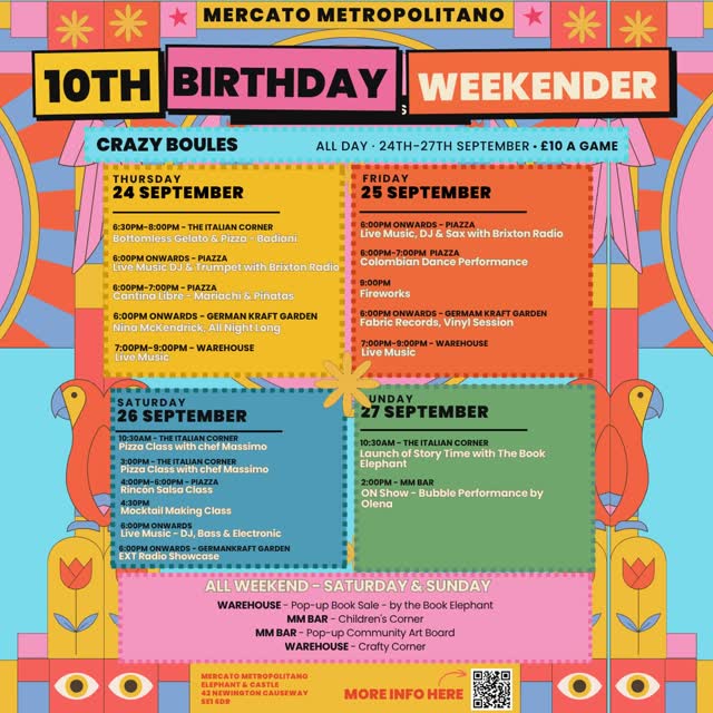 Mercato Metropolitano’s 10th Birthday Weekender