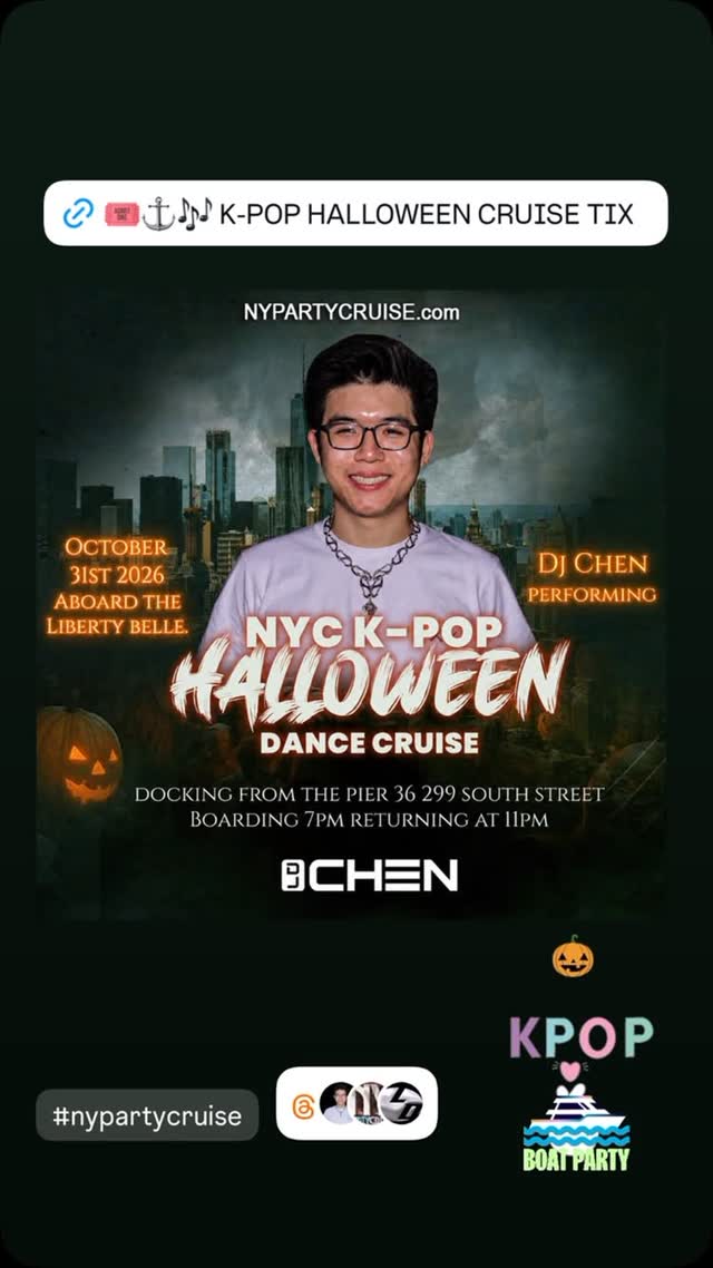 DJ Chen NYC K-Pop Halloween Dance Cruise