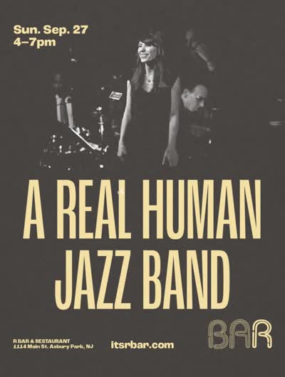 A Real Human Jazz Band takes over R Bar this Sunday.