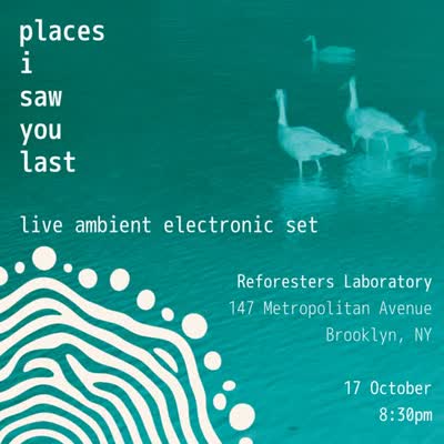 performing a live ambient electronic set