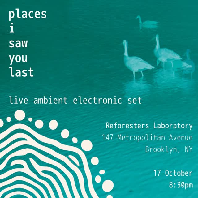 performing a live ambient electronic set