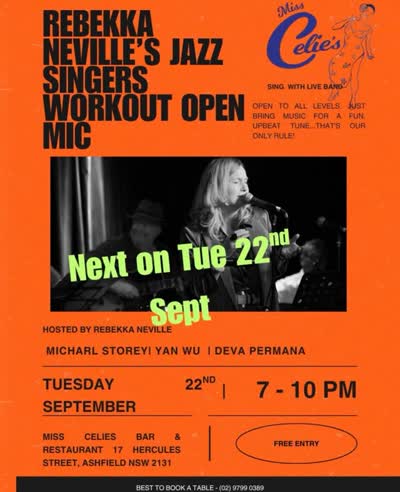 Rebekka Neville's Jazz Singers Workout Open Mic