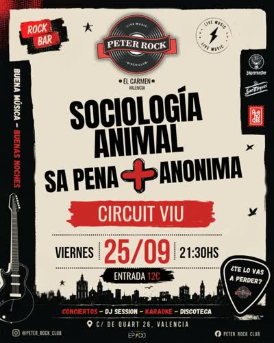 Circuit Viu / SOCIOLOGÍA ANIMAL + SA PENA + ANÒNIMA