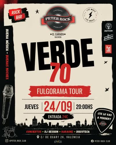 Verde 70 Fulgorama Tour