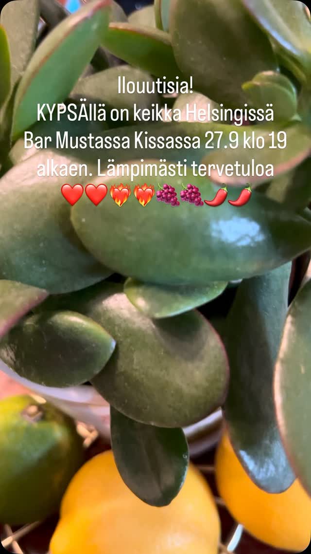 KYPSÄllä keikka Helsingissä Bar Mustassa Kissassa