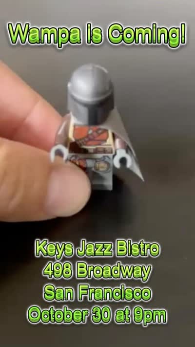 mando (ahem: sorry, din djarin) would like to remind you that we’re playing @keysjazzbistro on october 30 at 9pm. he has no further comments, but if you can guess which one of our band members is nerdy enough to make this, you can win 2 free tickets!