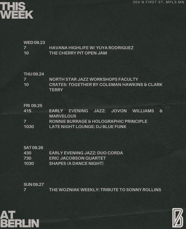 This Week at Berlin