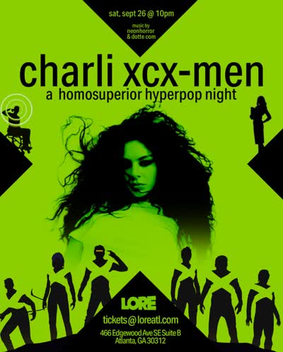 charli xcx-men: a homosuperior hyperpop night