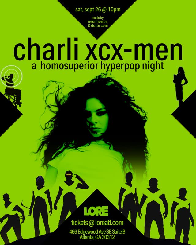 charli xcx-men: a homosuperior hyperpop night