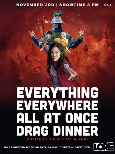 Everything Everywhere All at LORE drag dinner