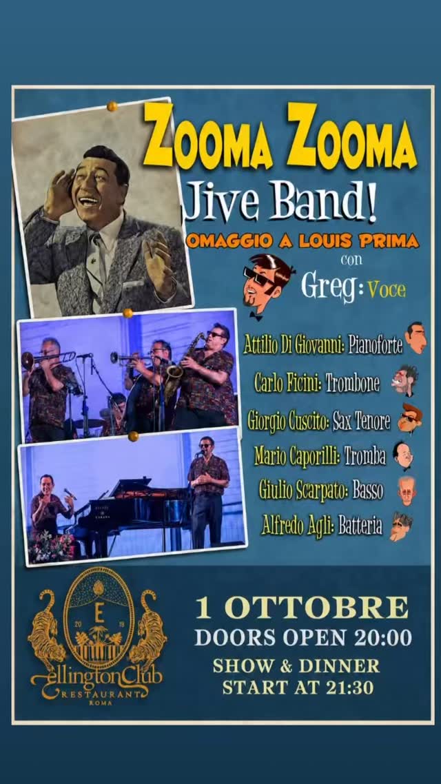 Zooma Zooma Jive Band! Omaggio a Louis Prima