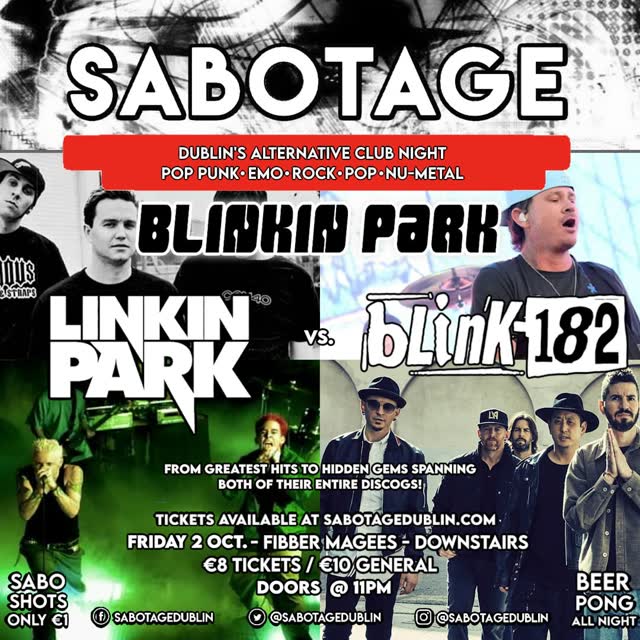 SABOTAGE: Blinkin Park vs Linkin Park vs Blink-182