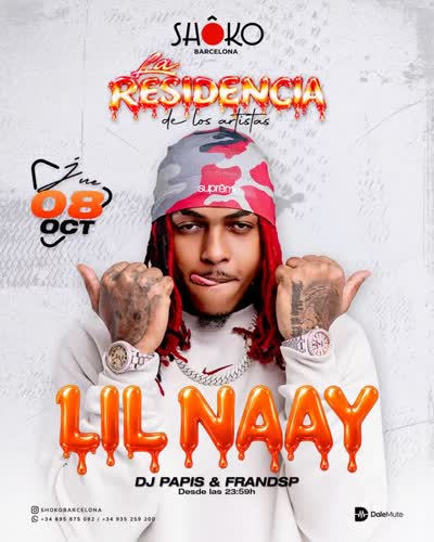 LA RESIDENCIA “de los artistas” presenta a @lilnaay___ en @shokobarcelona