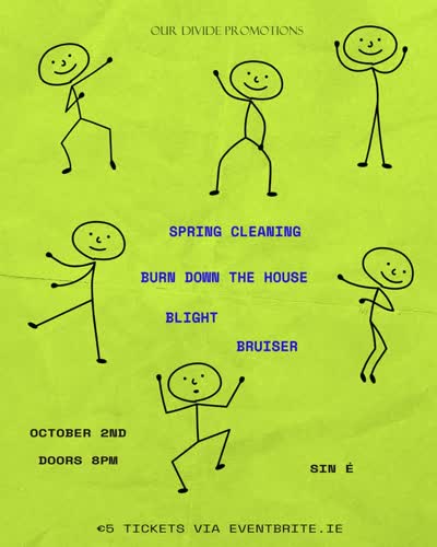 NEW SHOW!! 🔥🔥 We are delighted to announce another class line-up of bands taking to the stage at Sin É, Dublin on Friday, Oct. 2nd! It’s gonna be one hell of a night!