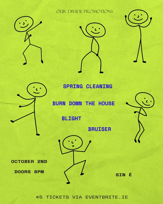 NEW SHOW!! 🔥🔥 We are delighted to announce another class line-up of bands taking to the stage at Sin É, Dublin on Friday, Oct. 2nd! It’s gonna be one hell of a night!