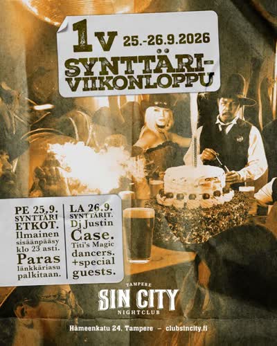 1v Synttäriviikonloppu