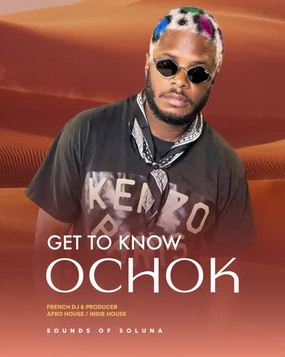 GET TO KNOW @ochokmusic 🌙 Paris-born, LA-based, blending Afro & Indie House, and taking over Soluna this Friday for a Tokyo Lights themed night 🌃