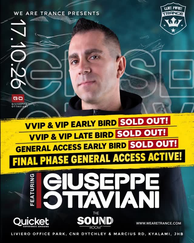 We Are Trance: Giuseppe Ottaviani – Chapter IV – South Africa