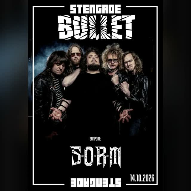 BULLET play Stengade on October 14th together with SORMSweden!