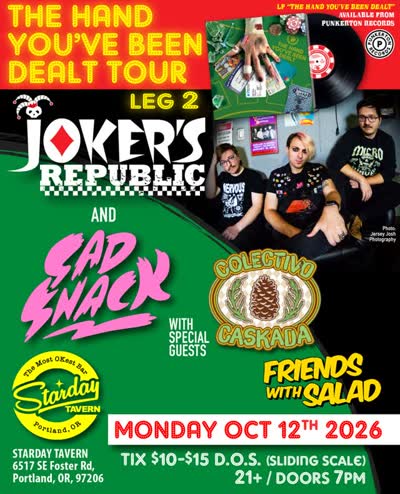 The Hand You've Been Dealt Tour Leg 2