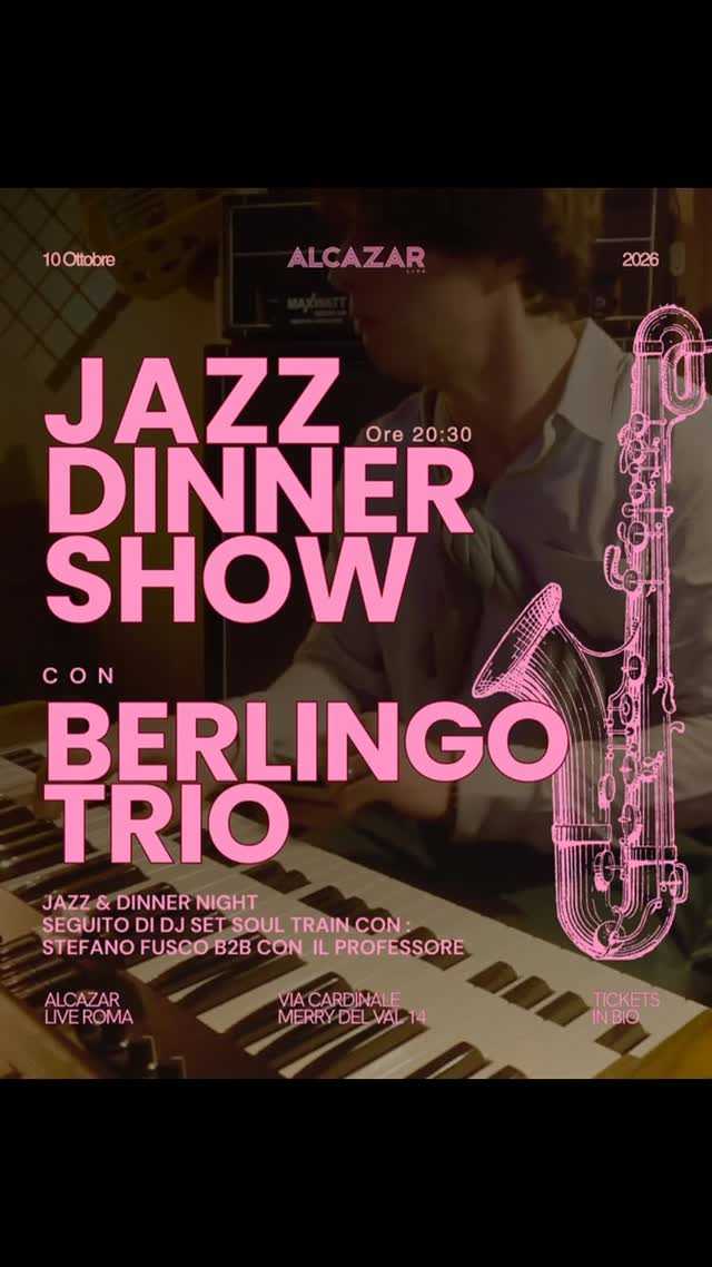 JAZZ DINNER SHOW CON BERLINGO TRIO