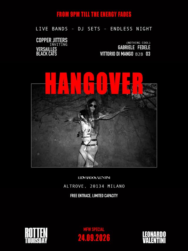 HANGOVER × LEONARDO VALENTINI