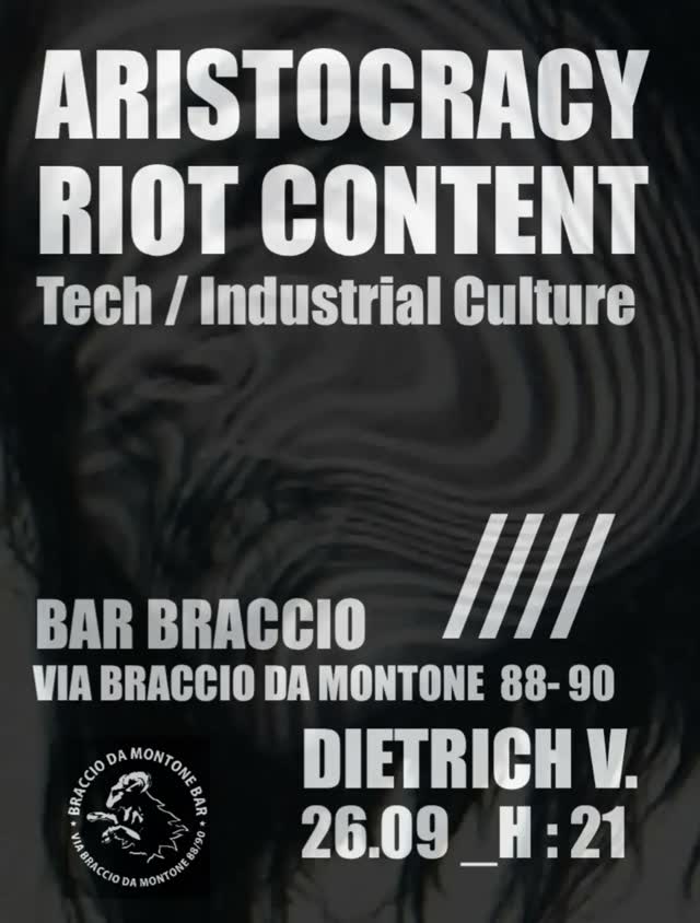 ARISTOCRACY / RIOT CONTENT - Tech / Industrial Culture