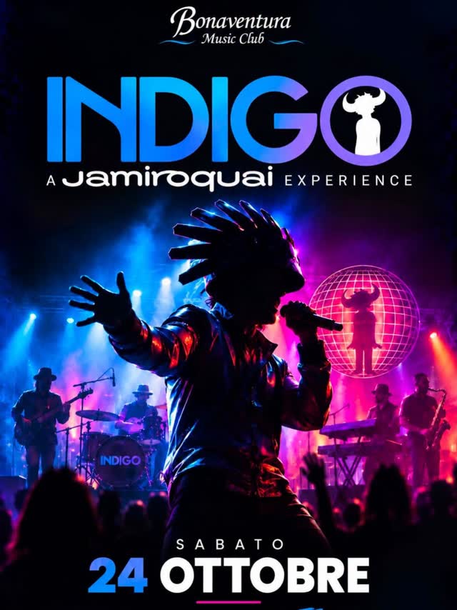 Per la prima volta sul nostro palco arrivano gli INDIGO – A Jamiroquai Experience!