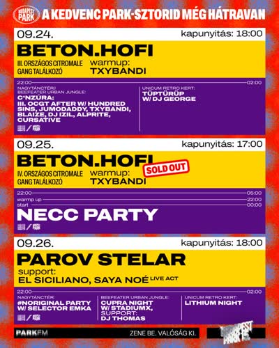 BETON.HOFI / PAROV STELAR FESTIVAL
