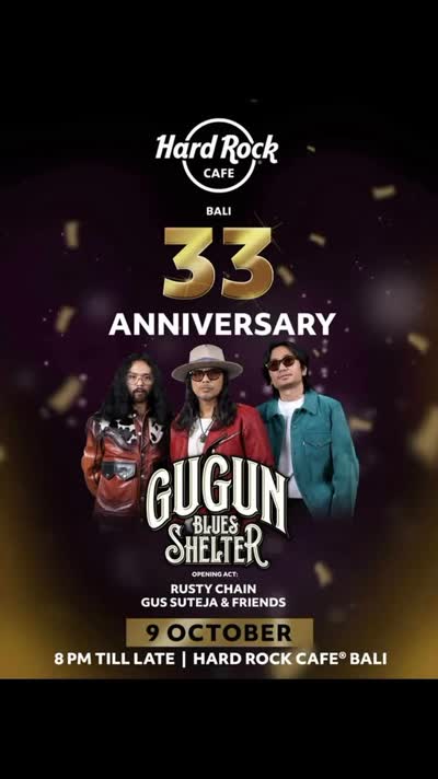 Hard Rock Cafe Bali 33rd Anniversary Celebration
