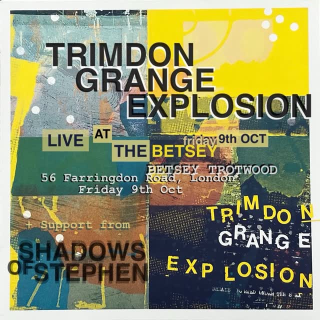 North-East London psych-folk ensemble Trimdon Grange Explosion return to the Betsey on 9th October 2026.