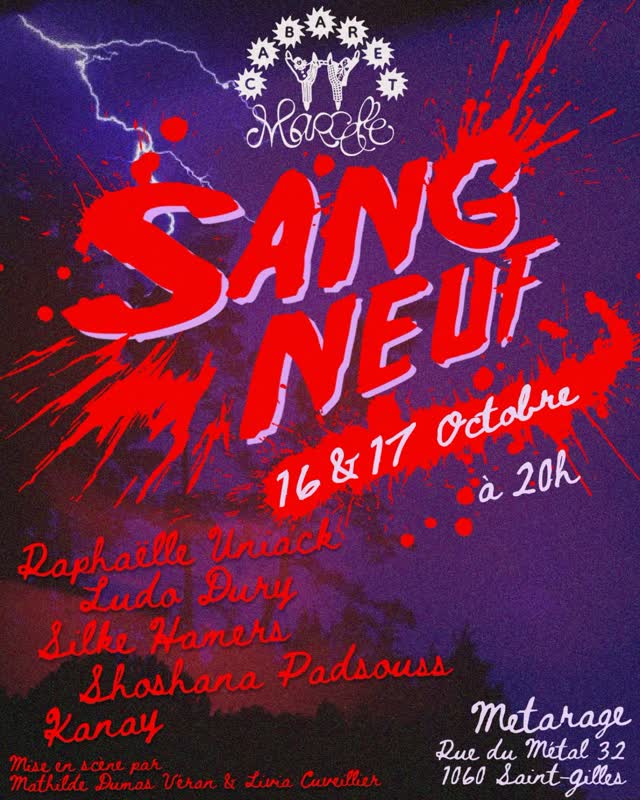 Tremblez carcasse, le Cabaret Marcelle fait SANG NEUF dans un slasher thriller screamer plein de terreur et de monster.