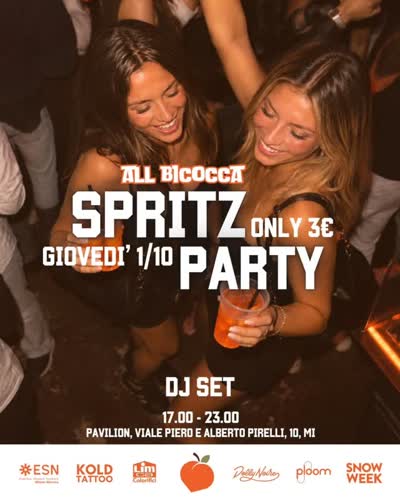 SPRITZ PARTY - 1 OTTOBRE