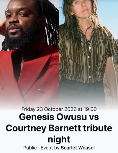 Genesis Owusu vs Courtney Barnett tribute night