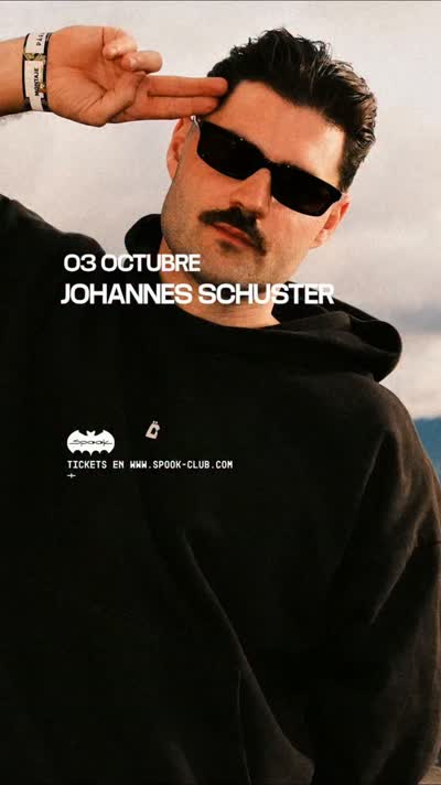 El 3 de octubre llega a Spook @johannesschuster_official de la mano de @wololosound