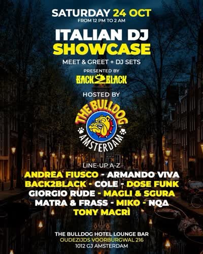 ITALIAN DJ SHOWCASE Presented by @back2black2b