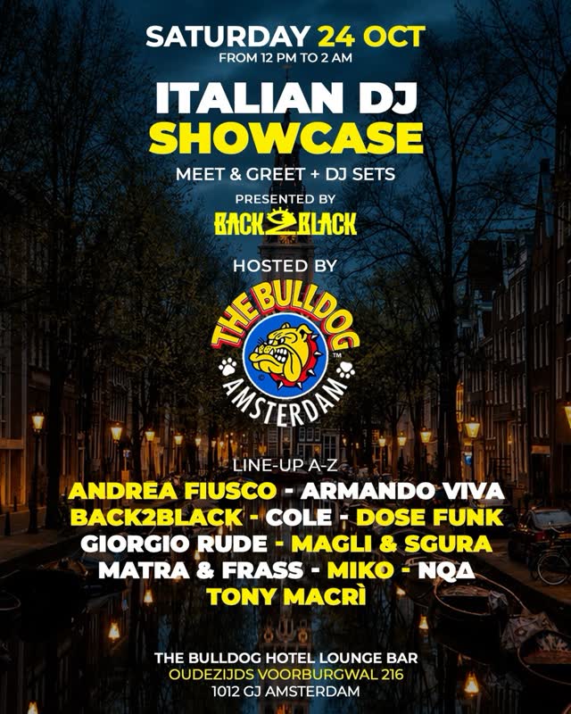 ITALIAN DJ SHOWCASE Presented by @back2black2b
