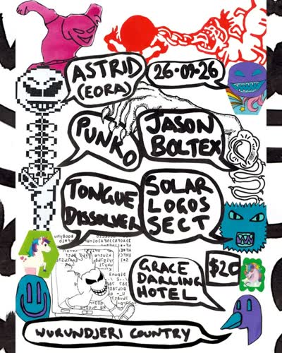 TONGUE DISSOLVER @ GRACE DARLING 26TH SEPTEMBER
