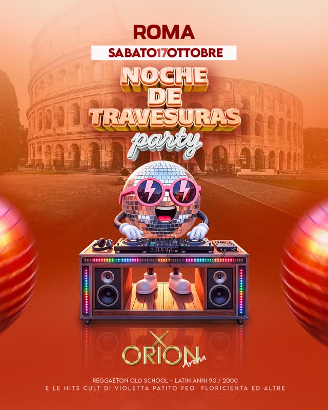 Roma la serata che hai sempre sognato arriva il 17 OTTOBRE ad Orion Arena