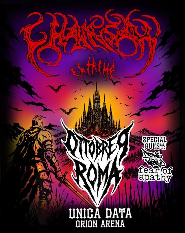 ROMA: 9 OTTOBRE, UNICA DATA! CI SONO POCHI BIGLIETTI ONLINE AL LINK IN BIO. Dj set Metal, Rock, Hardstyle, Techno, Band, Performance, tutta la notte.
