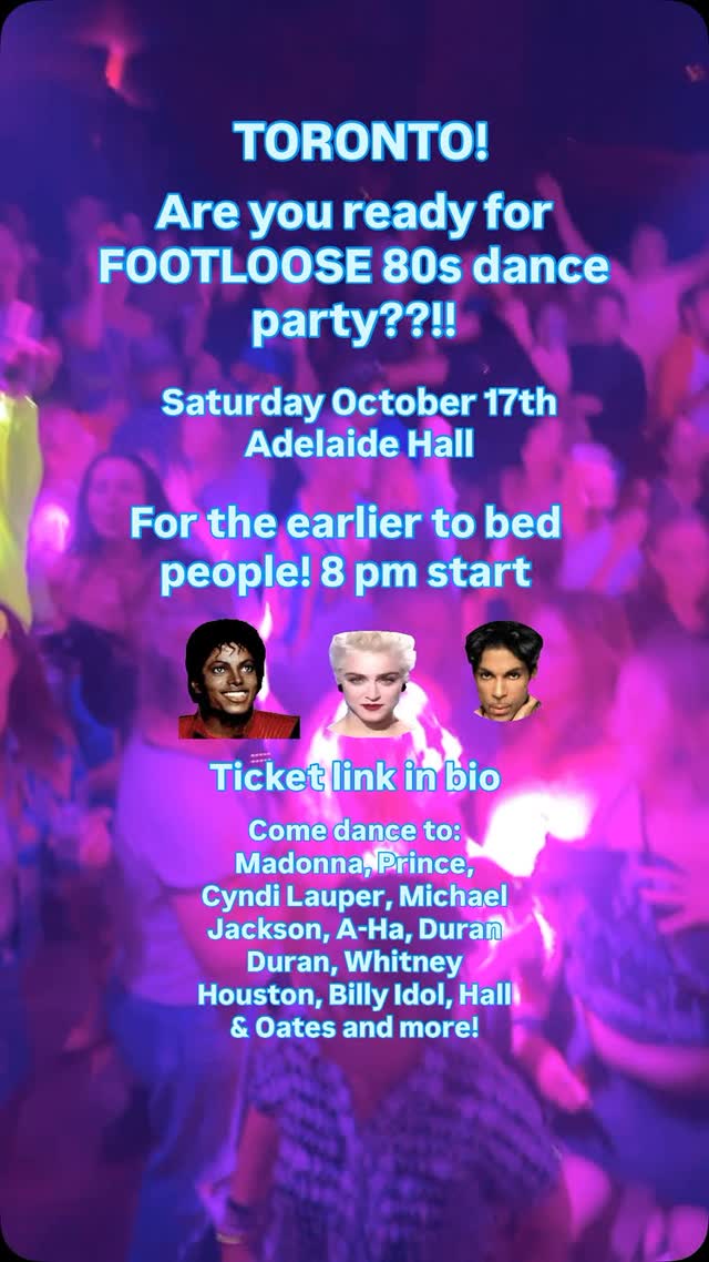 FOOTLOOSE 80s dance party