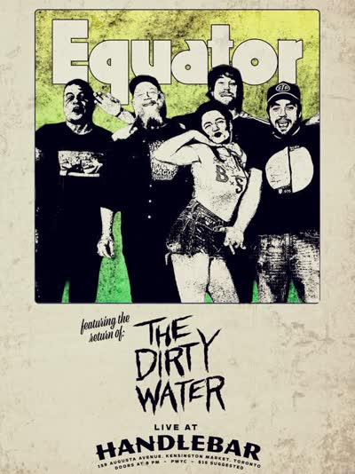 The soul-punk stylings of Toronto rockers @equatormusictoronto return to our place this Saturday, September 26th. And they’re bringing friends @thedirtywaterband.