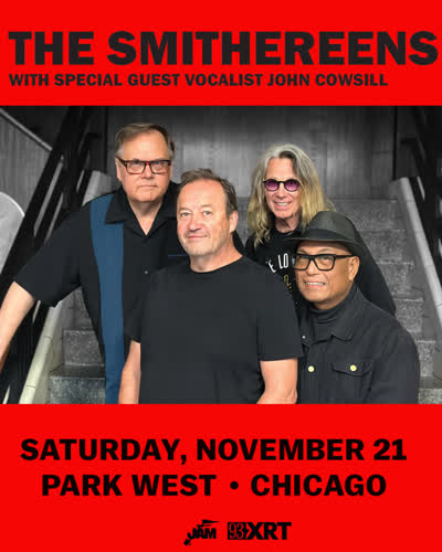 East coast power pop band @the_smithereens_official with special guest vocalist @john_cowsill will be live at Park West on Saturday, November 21st!